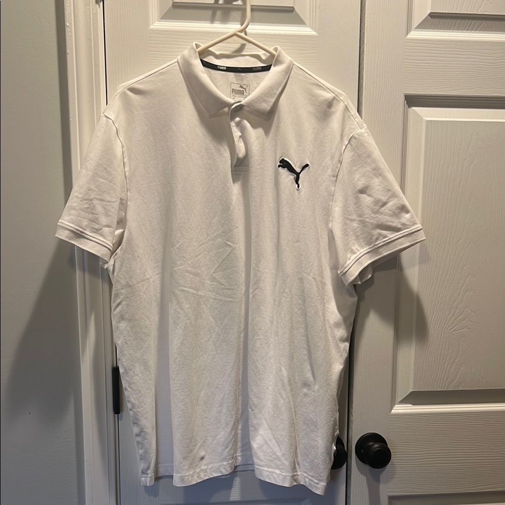Puma White Polo Shirt